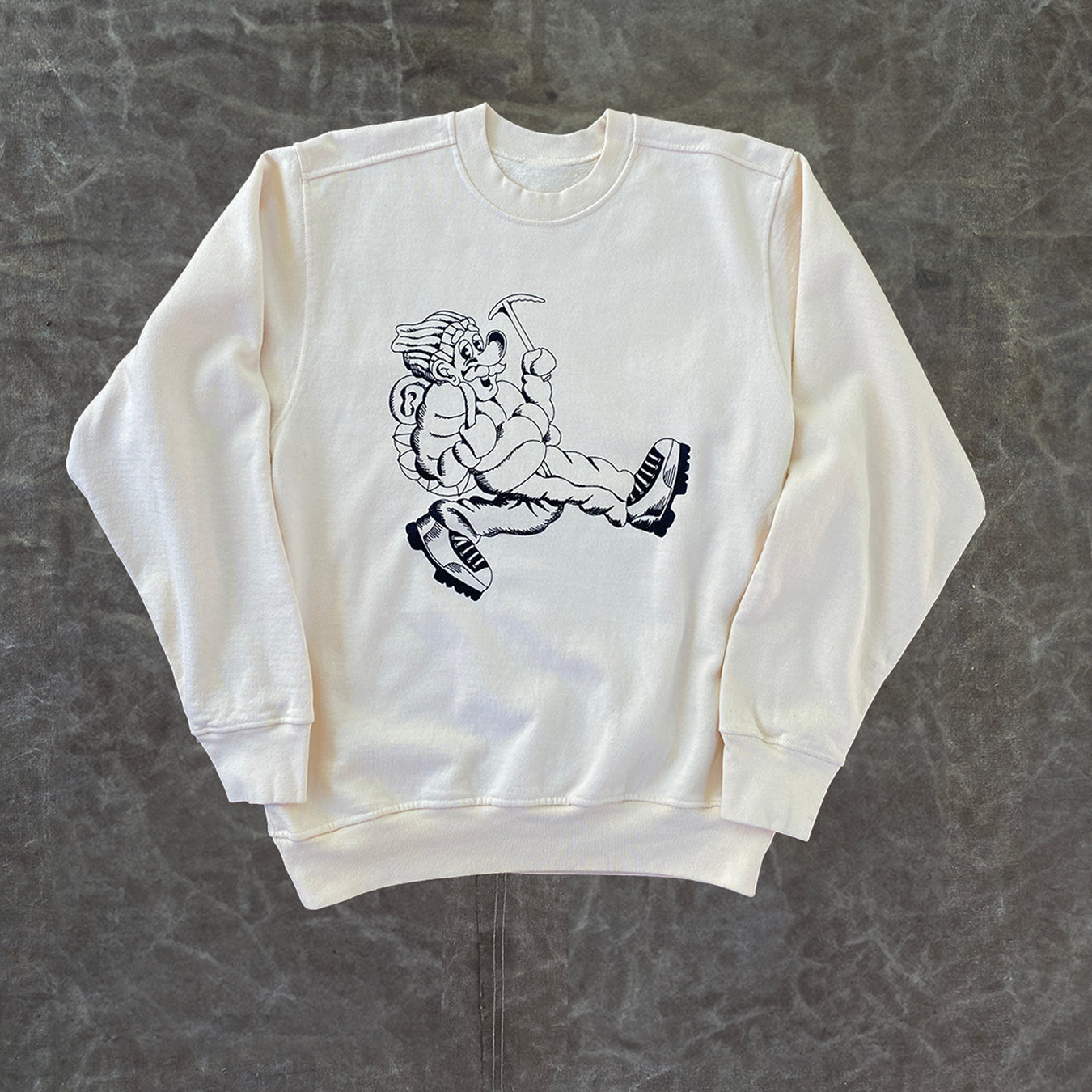 Wayne Logo Sweatshirt - Egg Nog